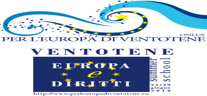 Ventotene Summer School 2018